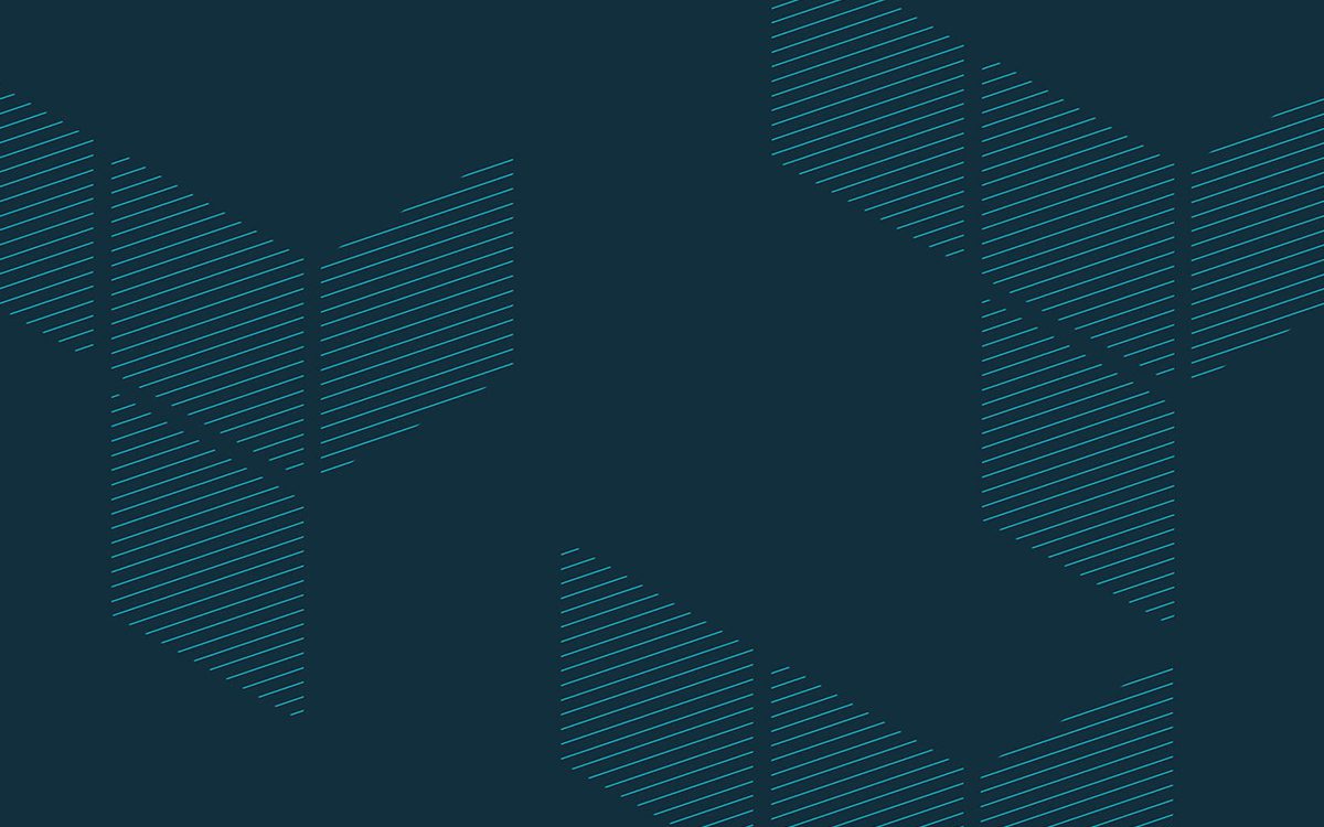 Abstract illustration, cyan lines for Lambda article.